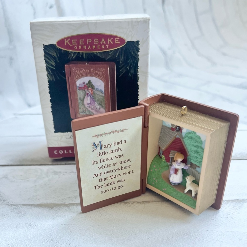 1996 Hallmark Keepsake Mary Had a Little Lamb Mother Goose Series Ornament #4